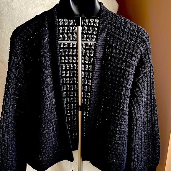 Banana Republic black cotton cardigan - Picture 5 of 11